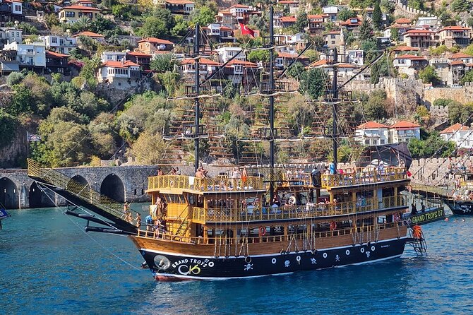 Alanya All Inclusive Pirate Boat Trip With Hotel Transfer - A pirate ship with a swimming-first schedule