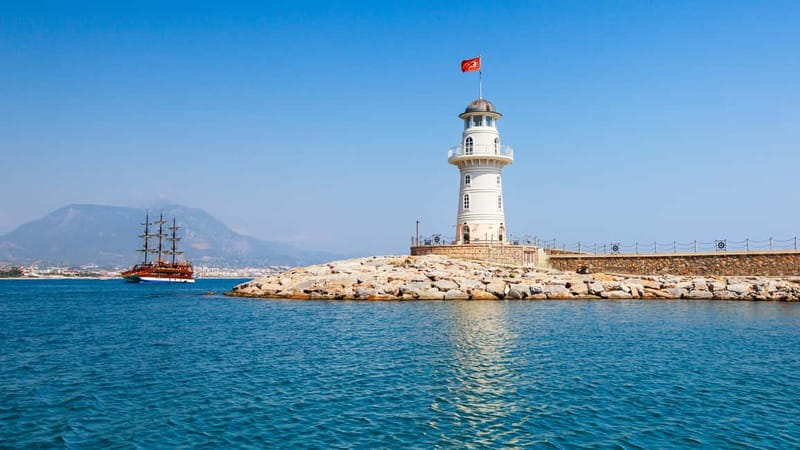 Alanya: Family-Friendly Catamaran Cruise with Castle Views - Seeing Alanya Castle, the Red Tower, and Old Shipyard