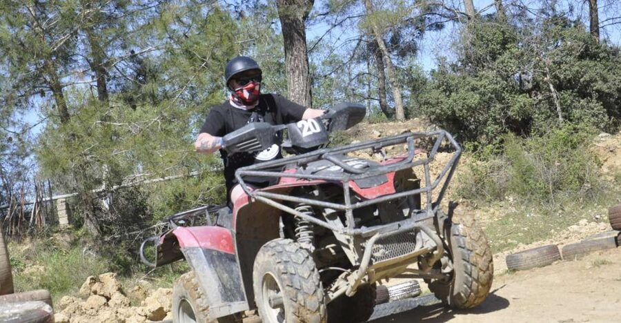 Alanya: Quad Safari Experience with Hotel Transfers - The safety briefing and test circuit