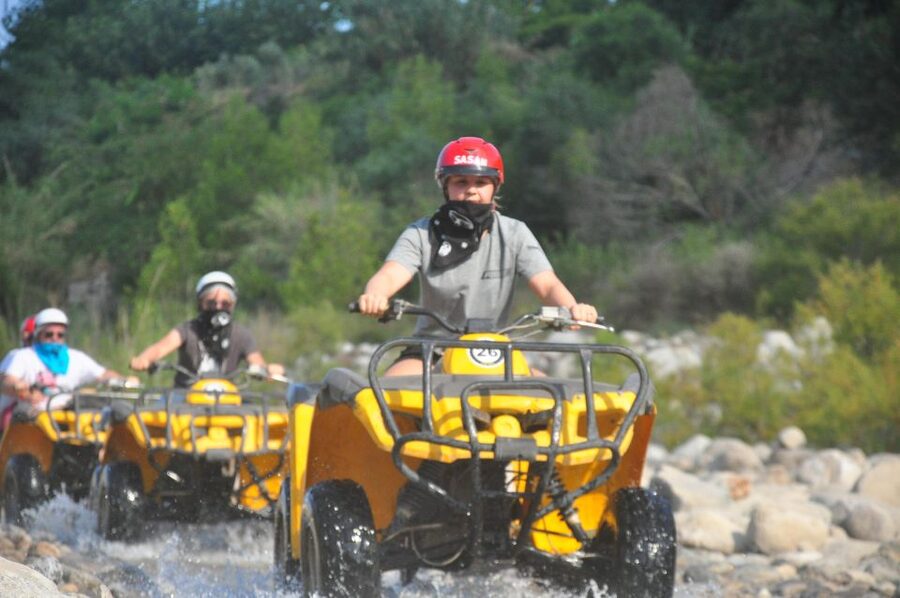 Alanya: Quad Safari with Hotel Pick-Up - The safety check before the trail