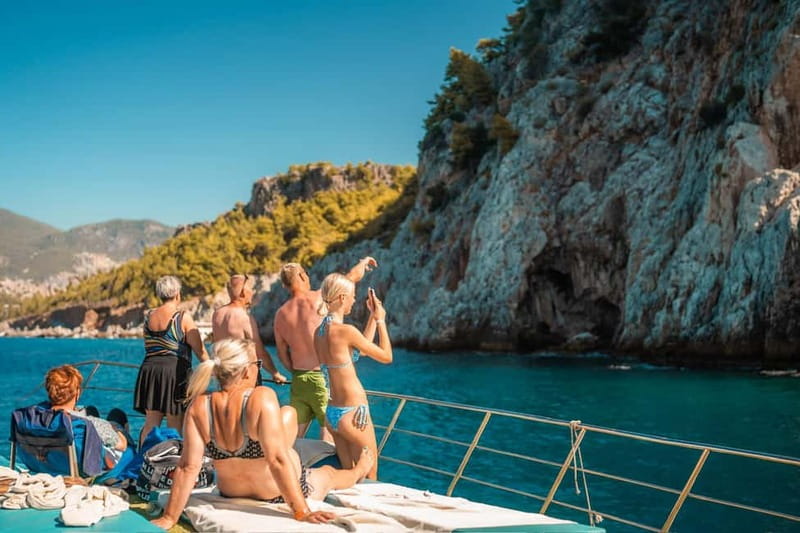Alanya: Small-Group Boat Tour with Lunch and Soft Drinks - Cleopatra Beach from the sea
