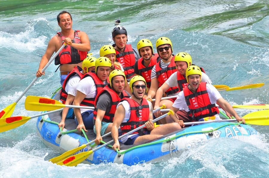 Alanya: Super Combo Quad, Buggy, Rafting & Zipline w/Lunch - Rafting the foamy river