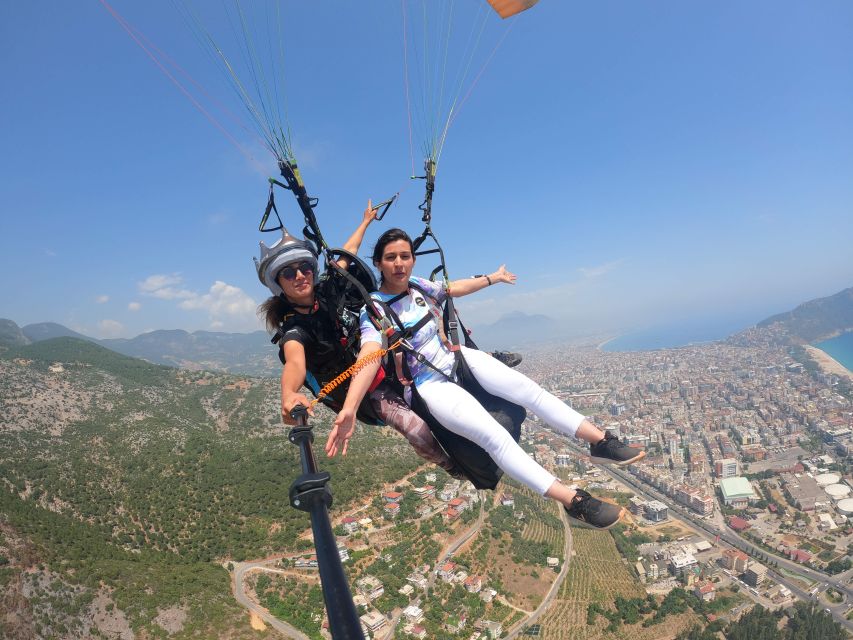 Alanya: Tandem Paragliding Over a Castle and the Sea - Getting ready for takeoff
