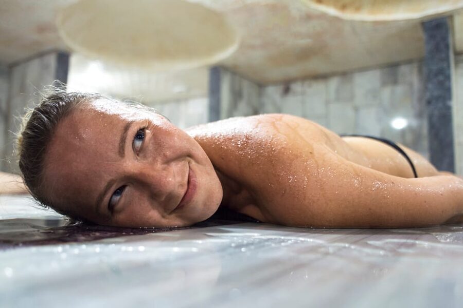 Alanya: Turkish Bath and Massage with Hotel Transfers - Start with the sauna, steam room, and hot marble