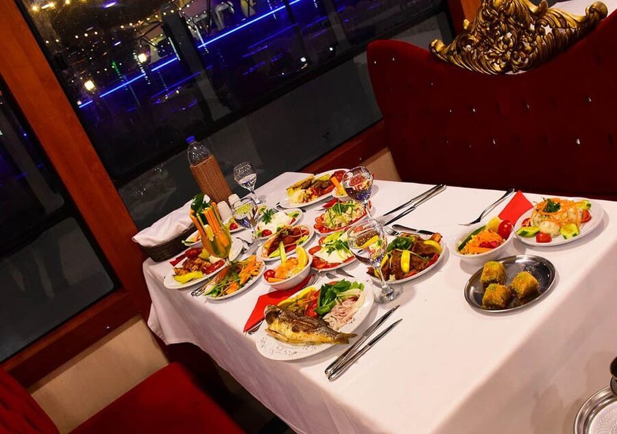 All Inclusive; Istanbul Bosphorus Dinner Cruise w/live shows - Dinner at a shared table