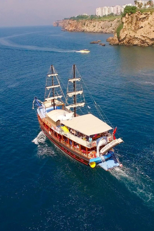 Antalya: Beach & Waterfalls Boat Trip w/ Lunch & Soft Drinks - Duden Waterfalls from a very different angle