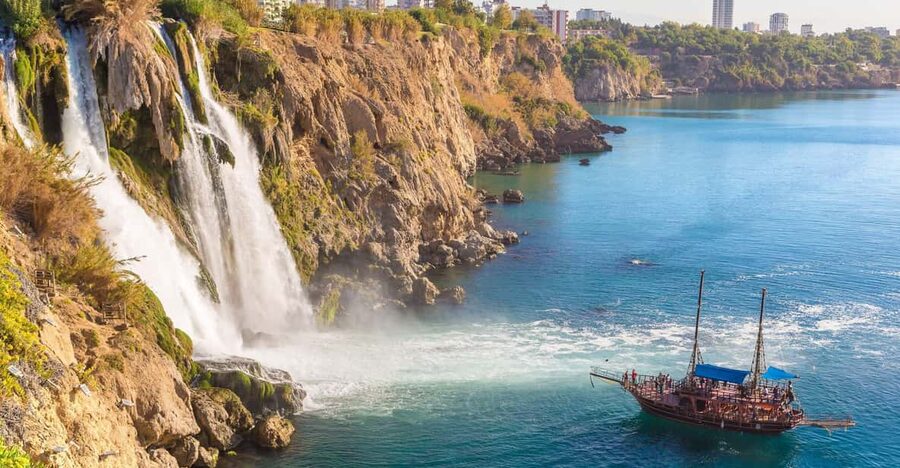 Antalya: Beach & Waterfalls Boat Trip w/ Lunch & Soft Drinks - Getting from Antalya hotels to the port