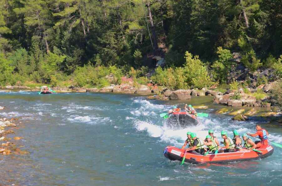 Antalya/Kemer: Koprulu Canyon Whitewater Rafting with Lunch - Cold spring water at the swim stops