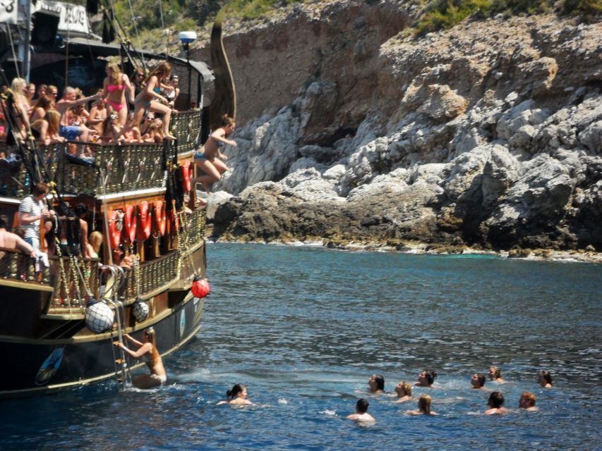 Antalya & Kemer: Pirate Boat Tour With Foam Party & Swimming - Alaca Water and the final swim
