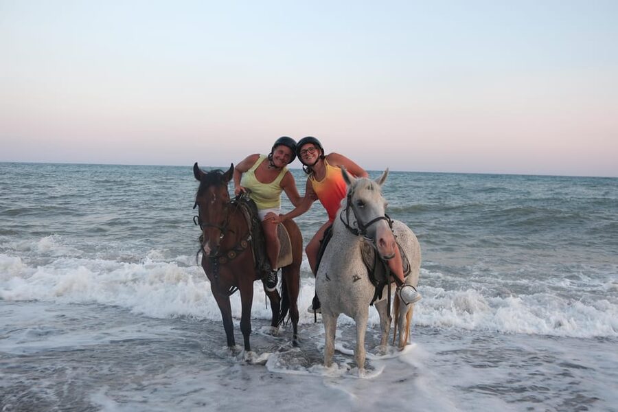 Antalya: Lara Beach & Forrest Horse Riding Safari - Getting comfortable with the horses before leaving