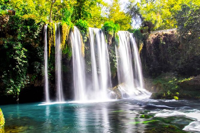 Antalya Luxury Old Town Tour with Cable Car & Boat Trip - Lower Düden Waterfall: water crashing toward the sea