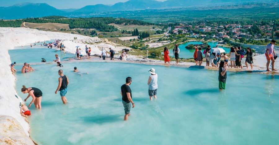 Antalya: Pamukkale Hot Springs & Hierapolis Small Group Tour - The Antalya pickup and the long road south