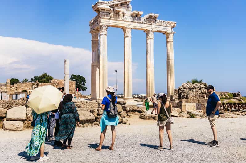 Antalya: Perge, Aspendos, City of Side, and Waterfalls Tour - The visitor center and the cost of convenience