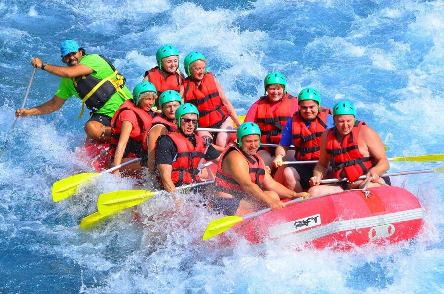 Antalya:Rafting,Jeep&Buggy Safari,Zipline,Lunch wCanyonVisit - Getting ready beside Köprüçay River