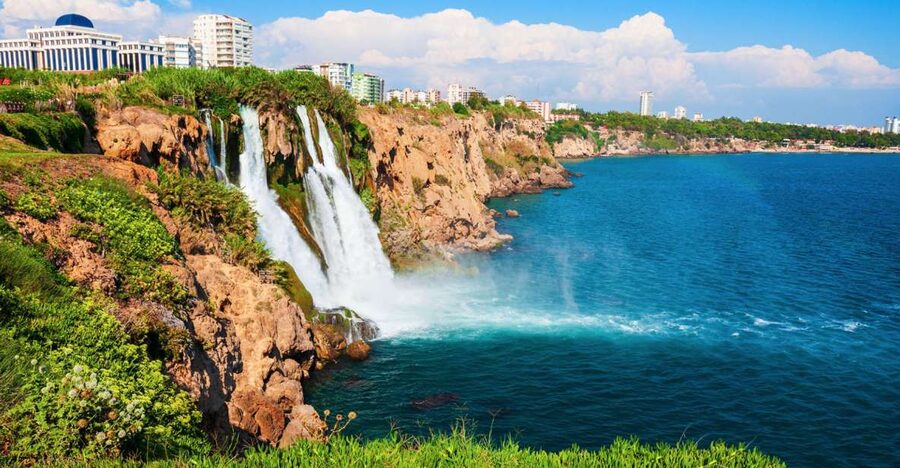Antalya: Relax Boat Trip with Lunch to the Duden Waterfall - From your hotel to the Kundu departure point