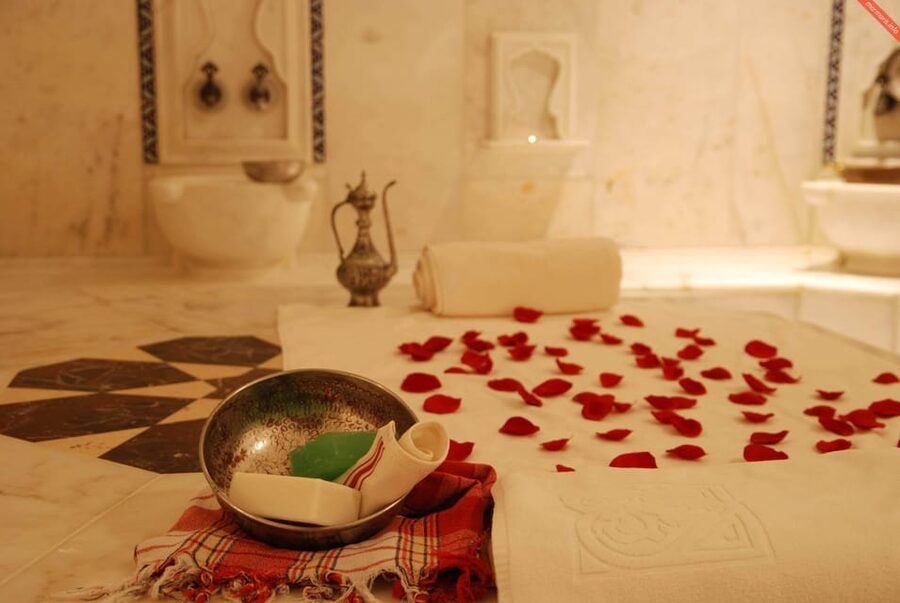 Authentic Turkish Bath in Side, Rejuvenate Your Senses - The face mask and apple tea finish