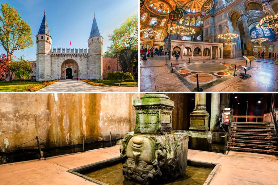 Basilica Cistern &Topkapi Palace &Hagia Sophia Combo Tickets - Key points at a glance