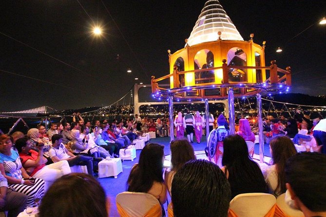 Bosphorus Night Cruise: Dinner, Drinks & Hotel Pickup - A lively night on Istanbul’s dividing waterway