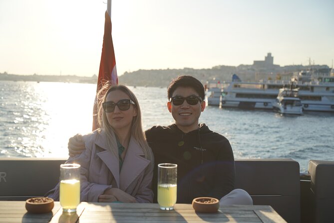 Bosphorus Sunset Cruise on Luxury Yacht with Transfers - Ortaköy Mosque beneath the first Bosphorus bridge