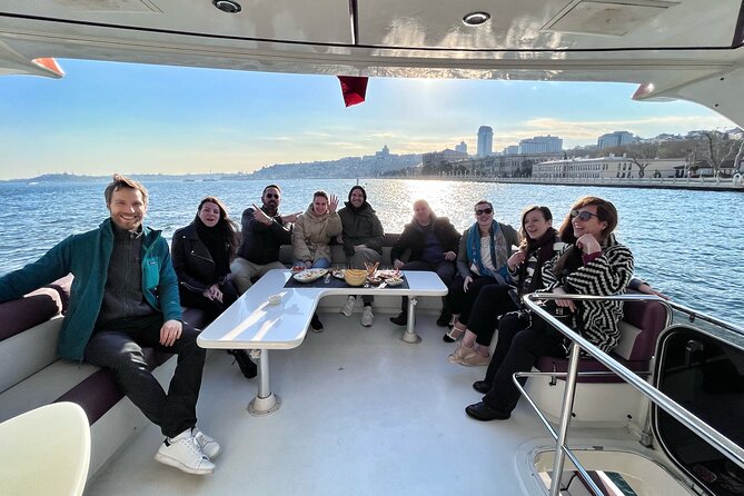 Bosphorus Yacht Cruise with Stopover on the Asian Side - (Morning or Afternoon) - Tea, coffee, snacks, and onboard comfort