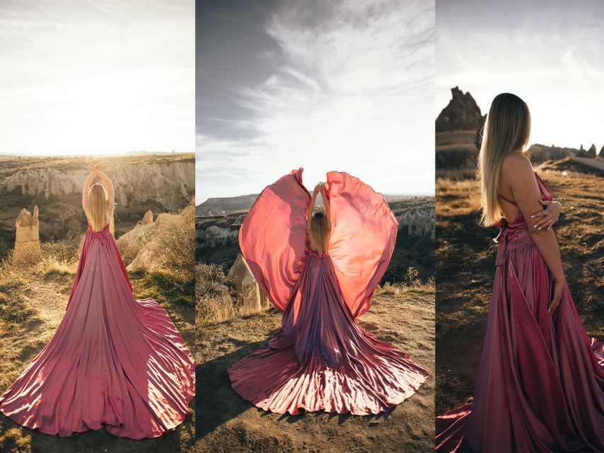 Cappadocia: Photo Shooting With Flying Dresses - How the photographer and assistant shape the session
