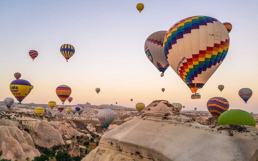Cappadocia: Red Tour and Sunrise Balloon Tour - Pasabag and Cappadocia’s three-headed chimneys