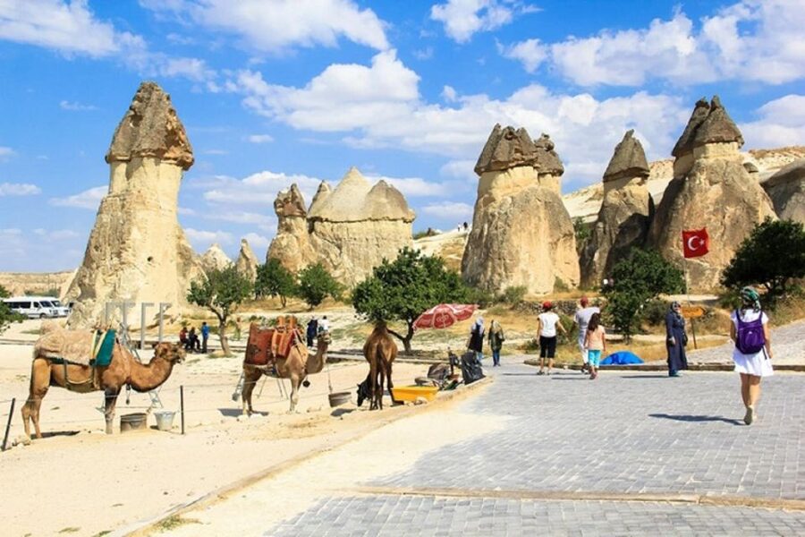 Cappadocia: Red Tour with Entry Fees and Lunch - Esentepe’s wide view over Göreme