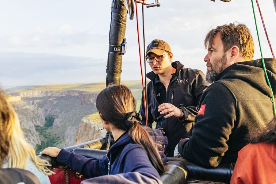 Cappadocia: Soganli Valley Hot Air Balloon Tour at Sunrise - One hour over the rocks and mountains
