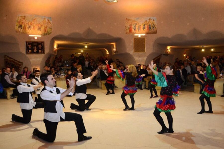 Cappadocia: Traditional Turkish Performance Night with Drink - The mock wedding explains Turkish courtship with a wink