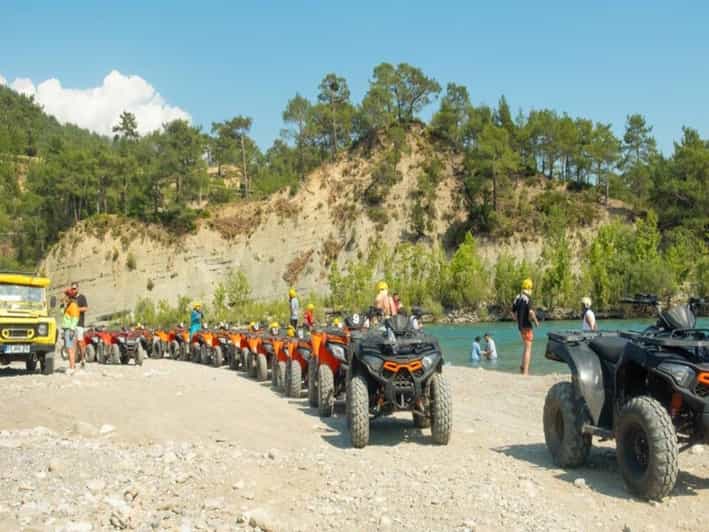 City of Belek/Side: Quad Safari Adventure + Transfer - Safety briefing and quad preparation at Bozyaka