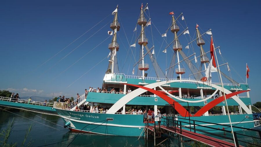 City of Side: Boat Tour on the Manavgat River w/ Bazaar Trip - The waterfall choice and the great mosque visit