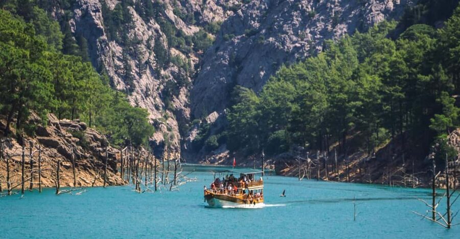 City of Side: Cabrio Bus & Green Lake Boat Tour with Lunch - Manavgat Waterfall, with an extra cost