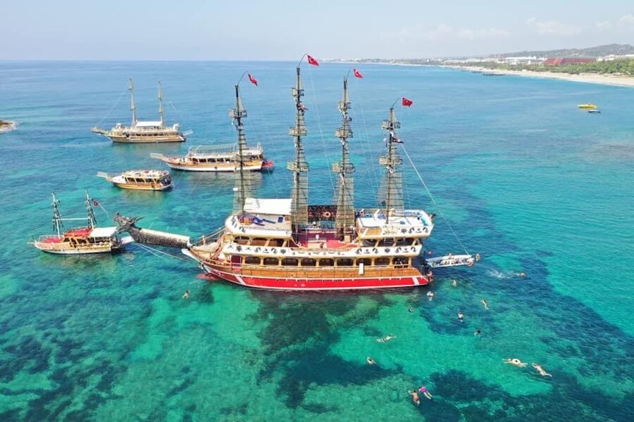 City of Side: Dolphin Island Boat Tour with BBQ & Foam Party - What the $27 price really covers