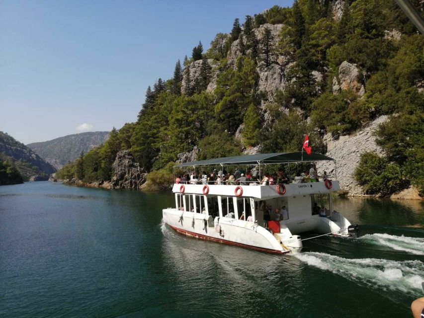 City of Side: Green Canyon Boat Tour with Lunch and Drinks - Swimming in the Turquoise Lake