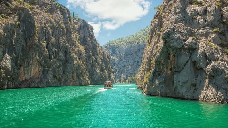 City of Side: Green Canyon Boat Trip w/Unlimited Soft Drinks - Free time for swimming, canoes, and fishing