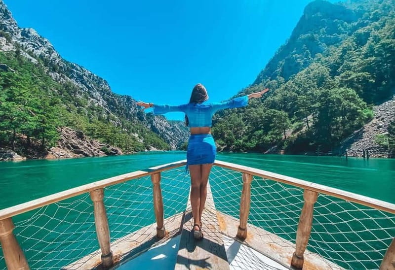City of Side: Green Canyon Boat Trip w/Unlimited Soft Drinks - Oymapinar Lake and the Roman bridge