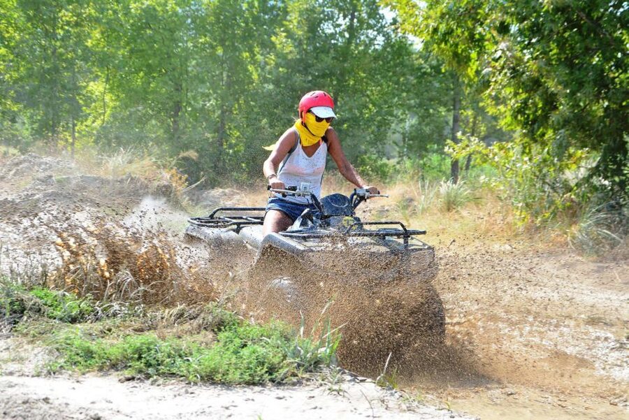 City of Side: Guided Quad Bike Riding Experience - From Side hotel pickup to the mountain base