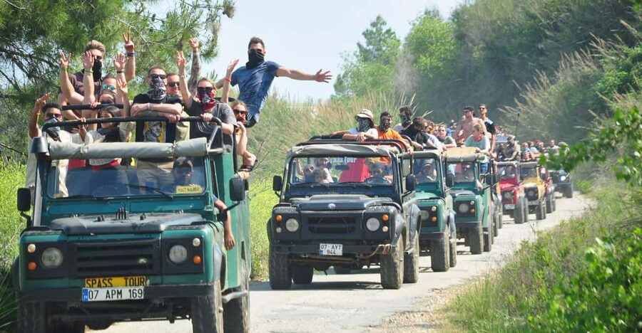 City of Side: Jeep Safari & Green Lake Boat Trip with Lunch - From Side to the Taurus Mountain Tracks