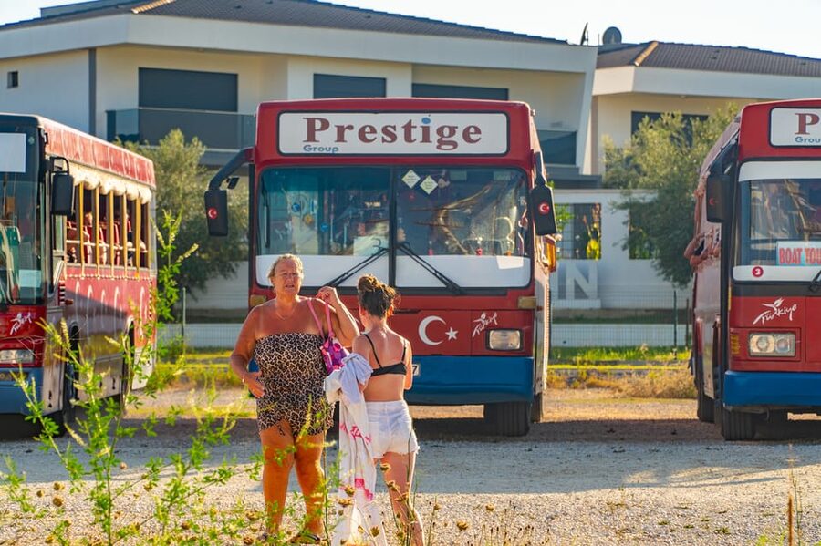 City of Side: Sightseeing Cruise w/ Swim Stops & Foam Party - The first stop at Cennet Play