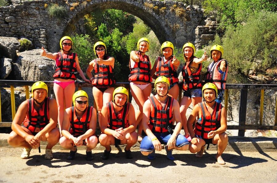 City of Side: Whitewater Rafting with Lunch - Getting ready beside the Köprüçay River