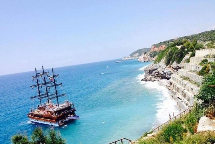 Explore Alanya's Beauty Catamaran Boat Tour - Open-sea swimming, foam, and children’s activities