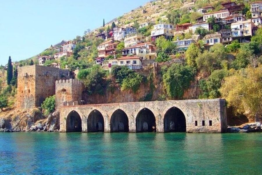 Explore Alanya's Beauty Catamaran Boat Tour - Mud Cave and Ulash Beach add two different swim breaks