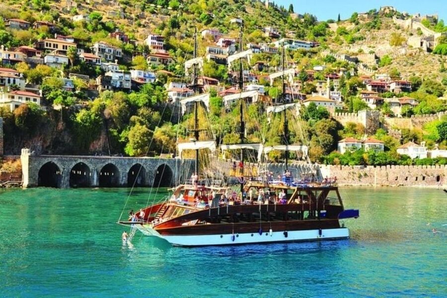 Explore Alanya's Beauty Catamaran Boat Tour - Cleopatra Beach and the Phosphorus Cave