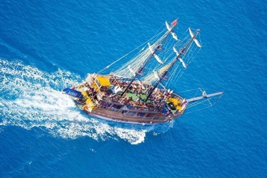 Explore Alanya's Beauty Catamaran Boat Tour - Old Shipyard: the first swim with a bit of history