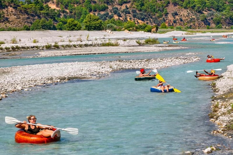 Fethiye: Jeep Safari to Tlos, Yakapark, Saklikent with Lunch - Gizlikent Waterfall, steps, rocks, and cold water