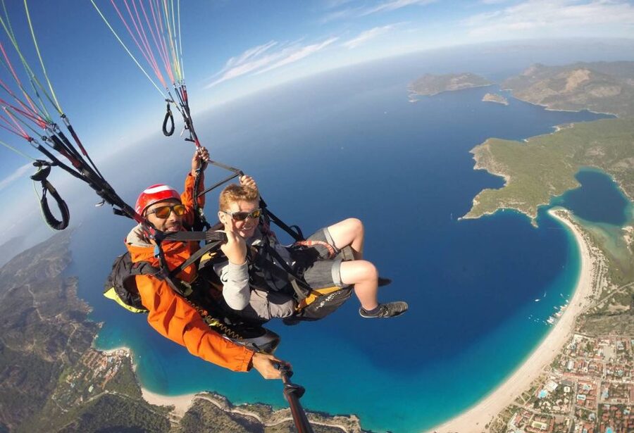Fethiye: Tandem Paragliding Experience w/Hotel Pickup - A short safety briefing before takeoff