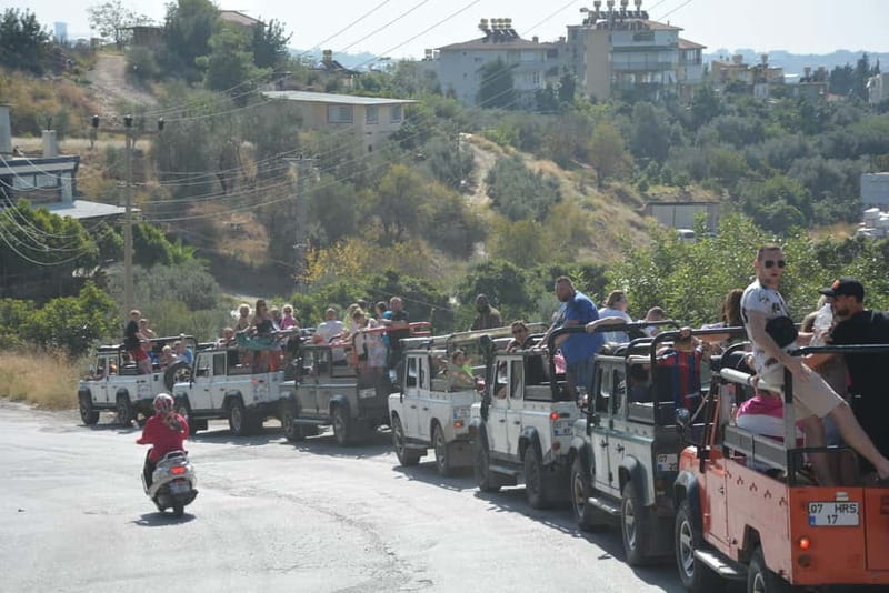 From Alanya: Jeep Safari with Lunch, Dim River & Cave - Waterfalls, a small canyon, and time to fish
