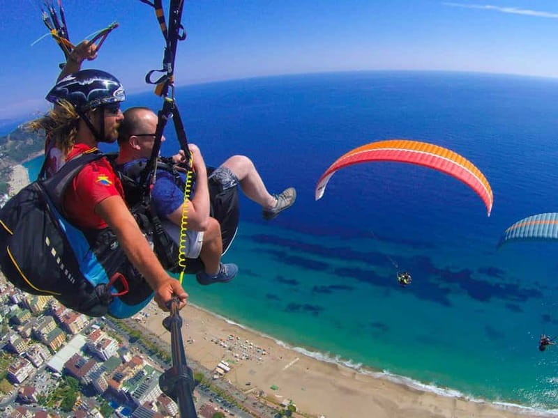 From Antalya: Alanya Paragliding Experience with Beach Visit - Flying above Cleopatra’s Bay