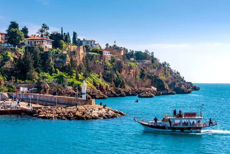 From Antalya: Half-Day Boat Tour to Düden Waterfalls - Seeing Lower Düden from the Mediterranean
