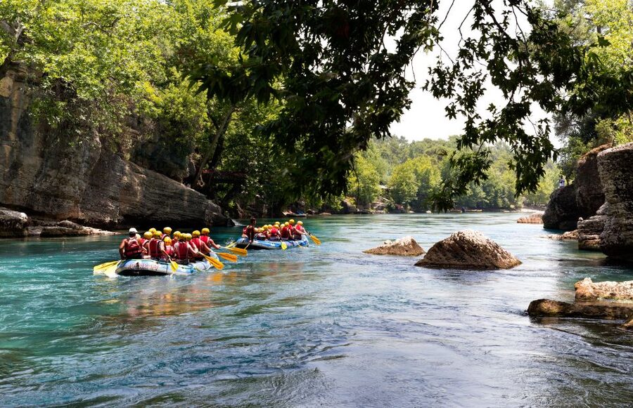 From Antalya: Koprulu Canyon Rafting and Zip Line Adventure - A quick zip line across the cliffs
